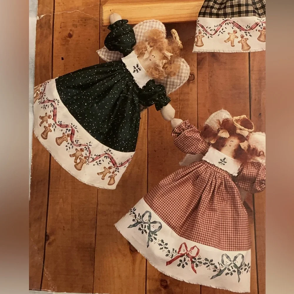 🎄NEW VTG Daisy Kingdom Angel Garland Dolls Kit
